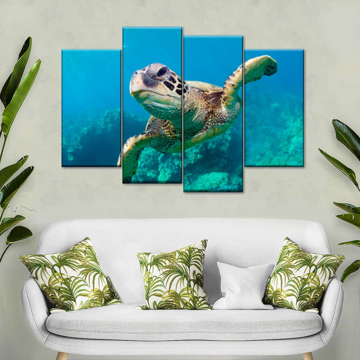 Hawaiian Green Sea Turtle Wall Art: Canvas Prints, Art Prints