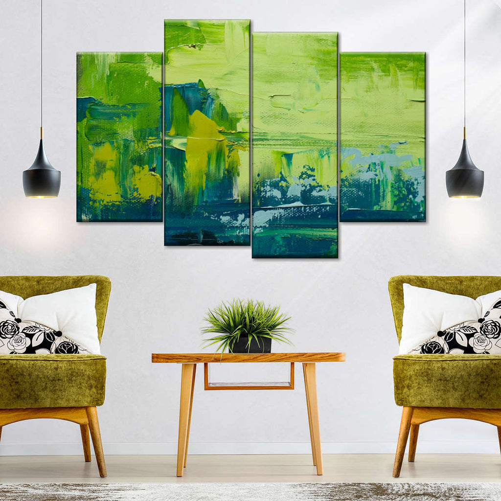 Large Green Abstract Wall Art | Painting