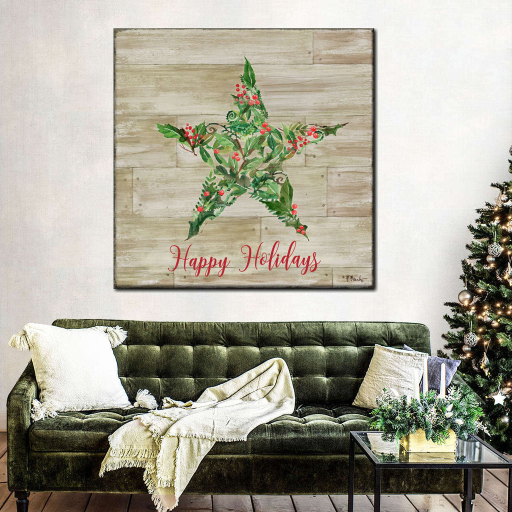 Holly Collage I Wall Art | Watercolor | by Paul Brent