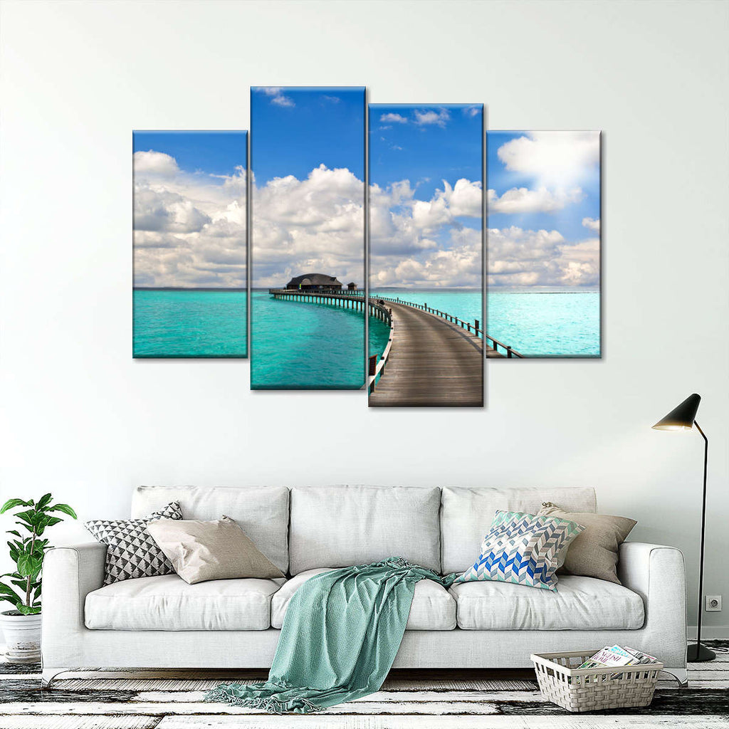 Boardwalk To Overwater Bungalow Wall Art | Photography