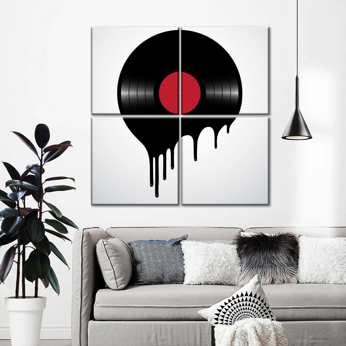 Vinyl Living Room Decor, Record Wall Picture, Vinyl Record Poster