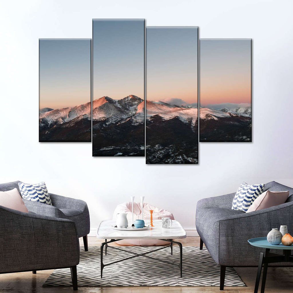 Longs Peak Mountain Sunrise Wall Art | Photography