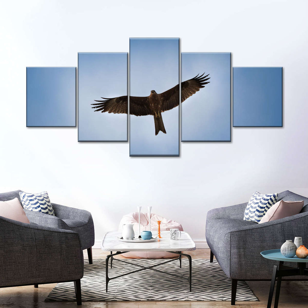Flying Eagle Multi Panel Canvas Wall Art | ElephantStock