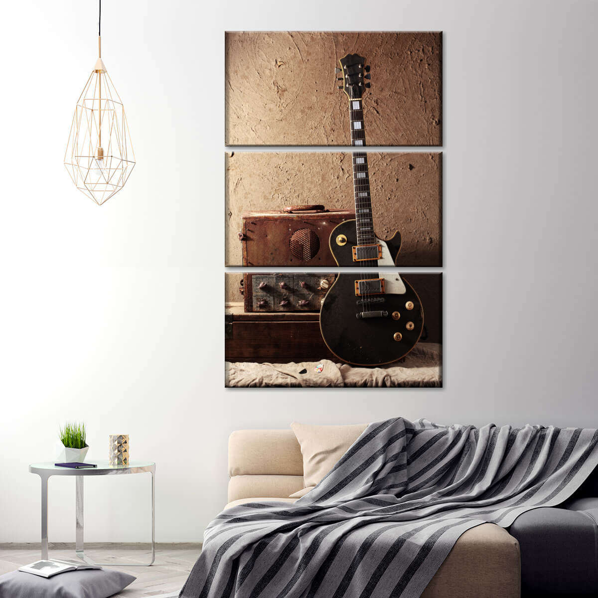 Vintiquewise Hanging Metal Guitar Musical Note Wall Art Decor Sculpture For Home  Bar Instrument QI004319-GTR The Home Depot