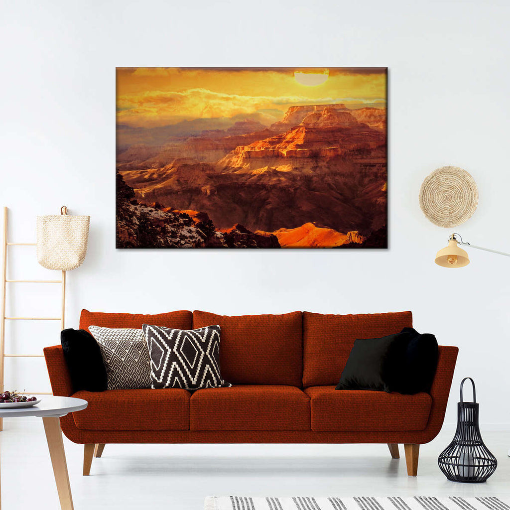 Breathtaking Canyon Sunset Wall Art | Photography