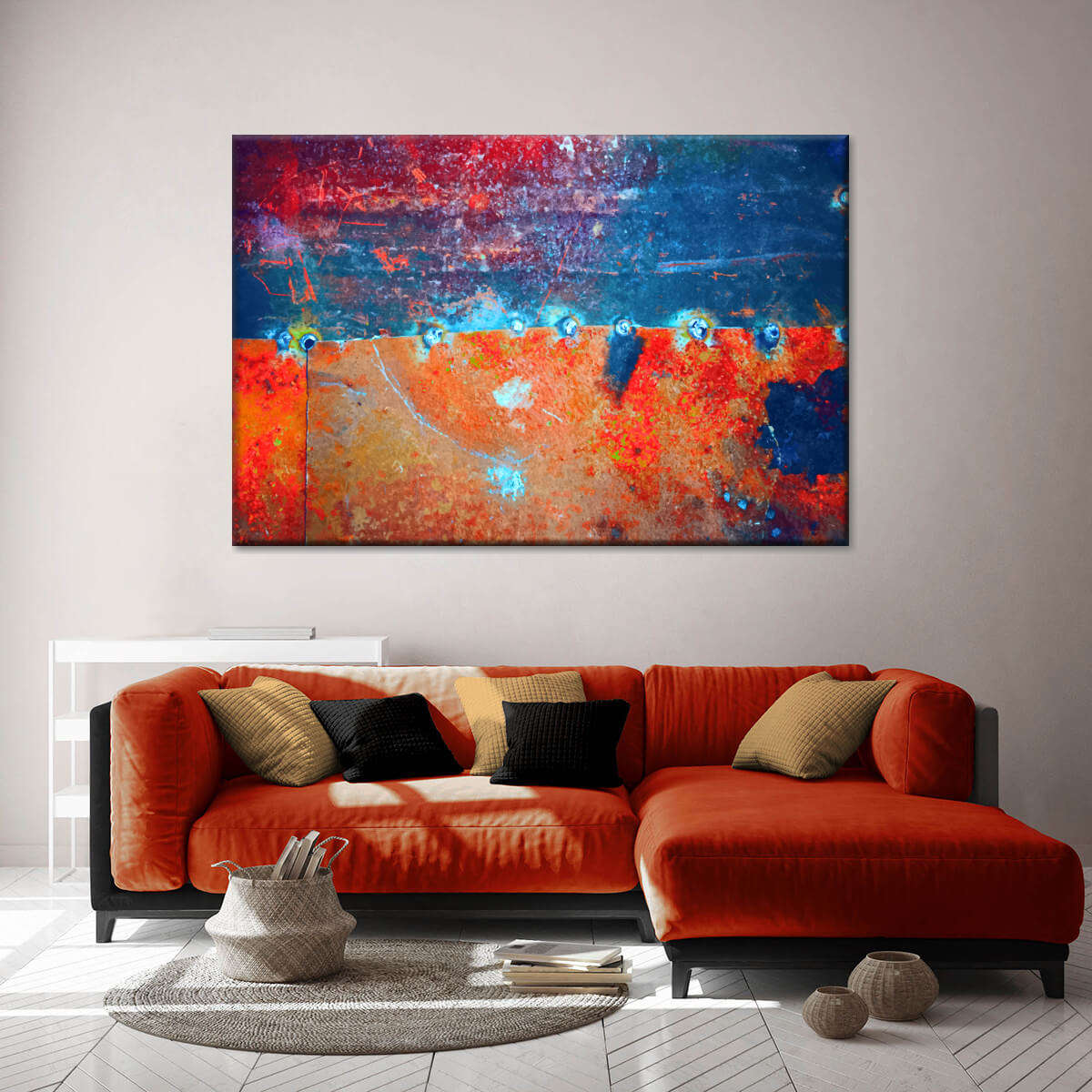 Rust In Color Multi Panel Canvas Wall Art