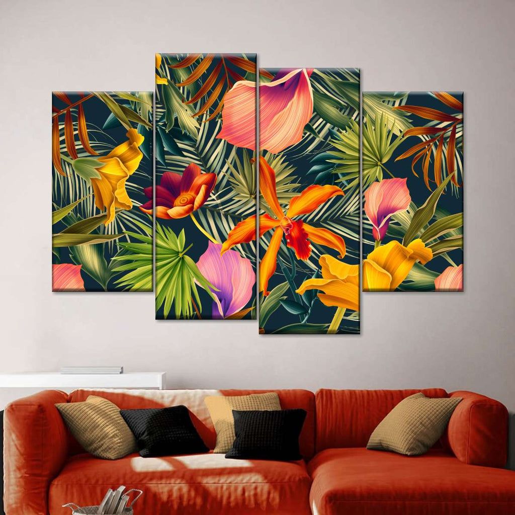 Tropical Floral Wall Art | Digital Art