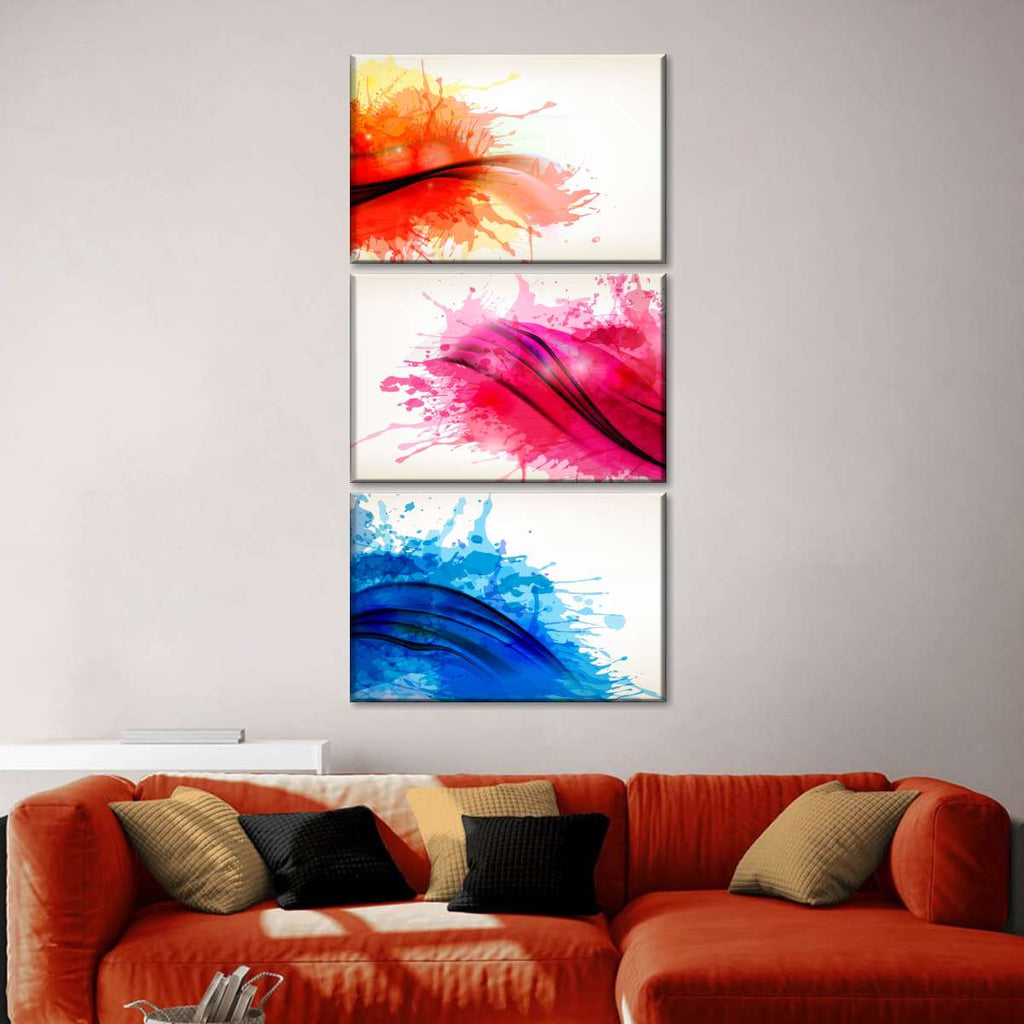 Abstract Colors Splash Wall Art | Digital Art
