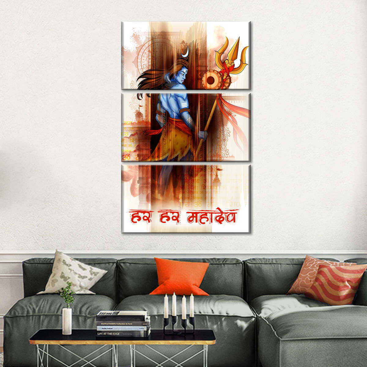 abstract paintings of lord shiva