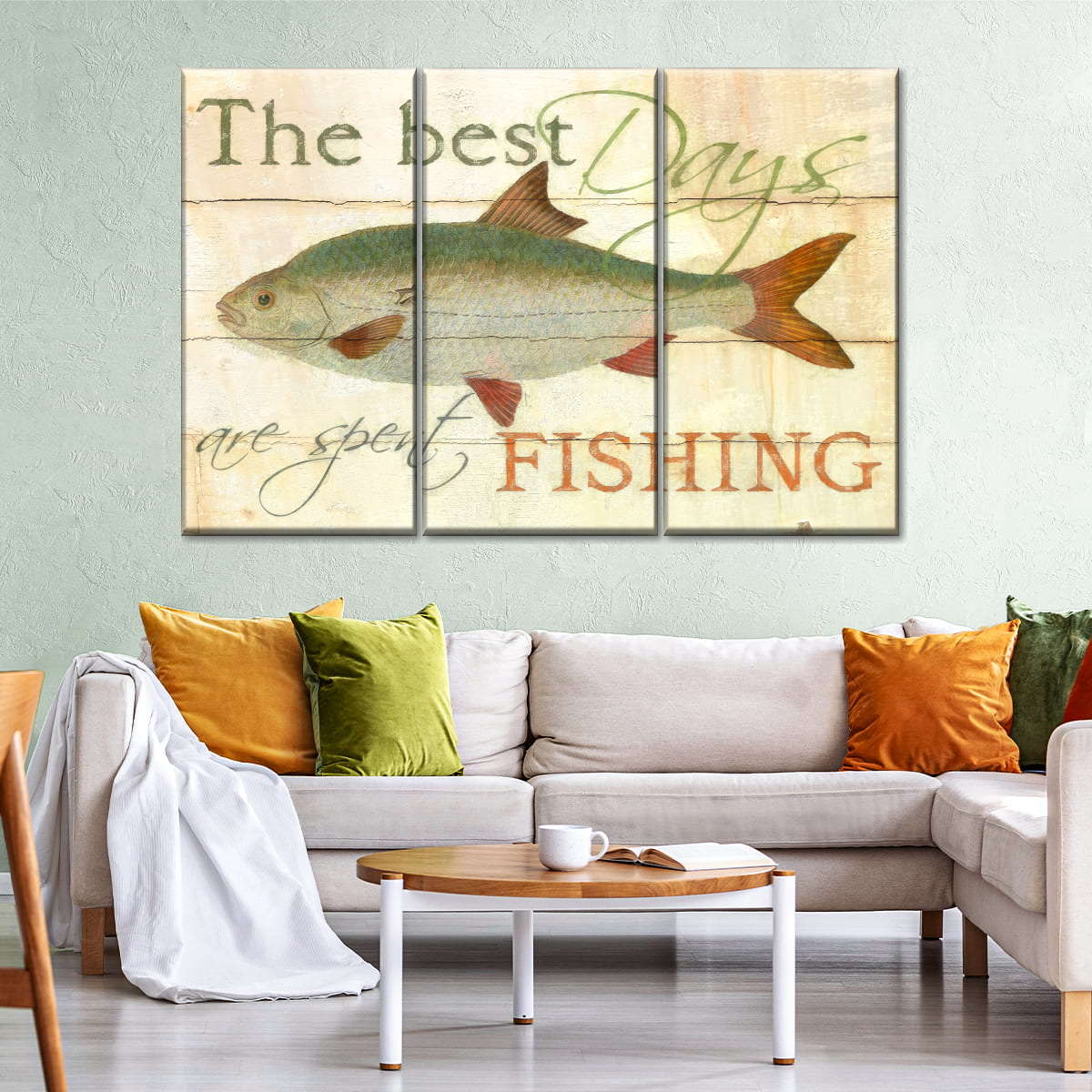 The Best Days Are Spent Fishing Wall Art: Canvas Prints, Art Prints &  Framed Canvas