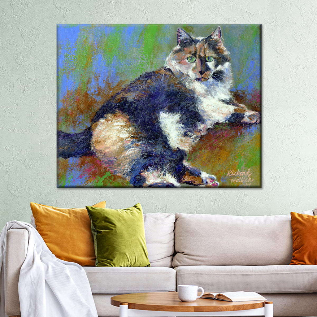 Kezia Cat Wall Art | Painting | by Richard Wallich