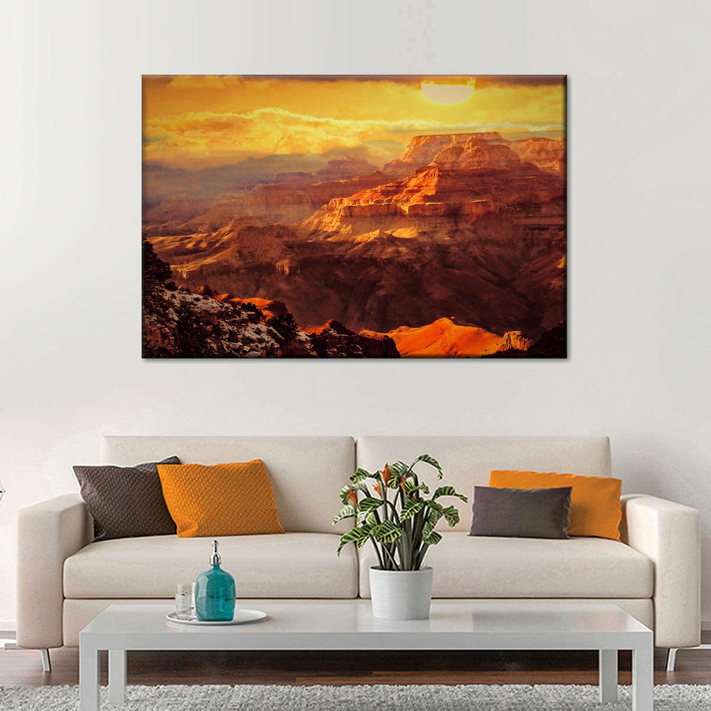 Breathtaking Canyon Sunset Wall Art | Photography