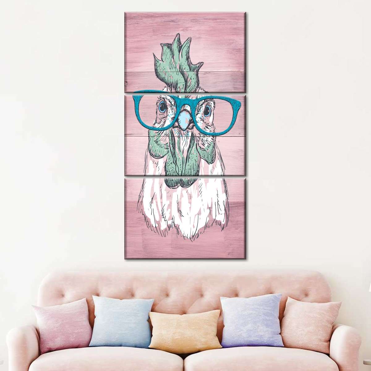 Four Eyed Chicken Canvas Wall Art Elephantstock