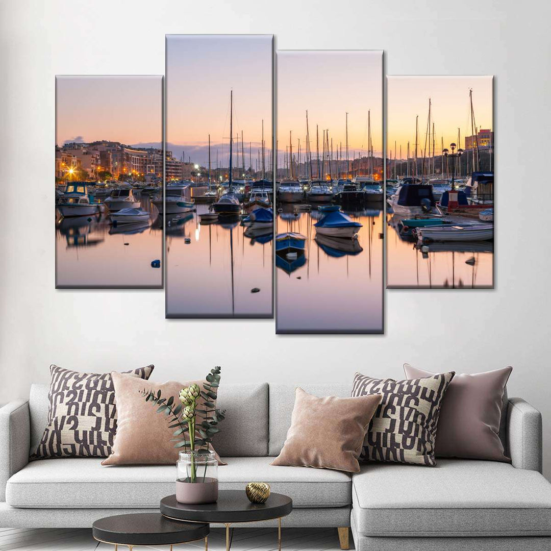 Small Harbor Boats Wall Art | Photography