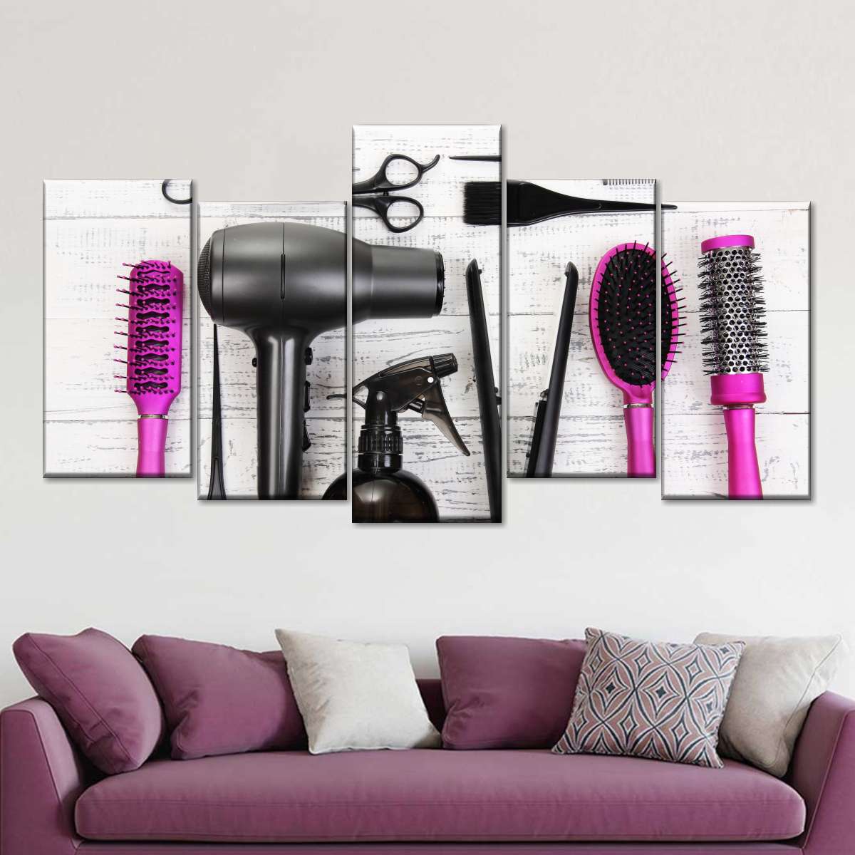 TutuBeer Salon Wall Decor Hair Salon Wall Art for Home Pictures for Salon H  その他インテリア雑貨、小物