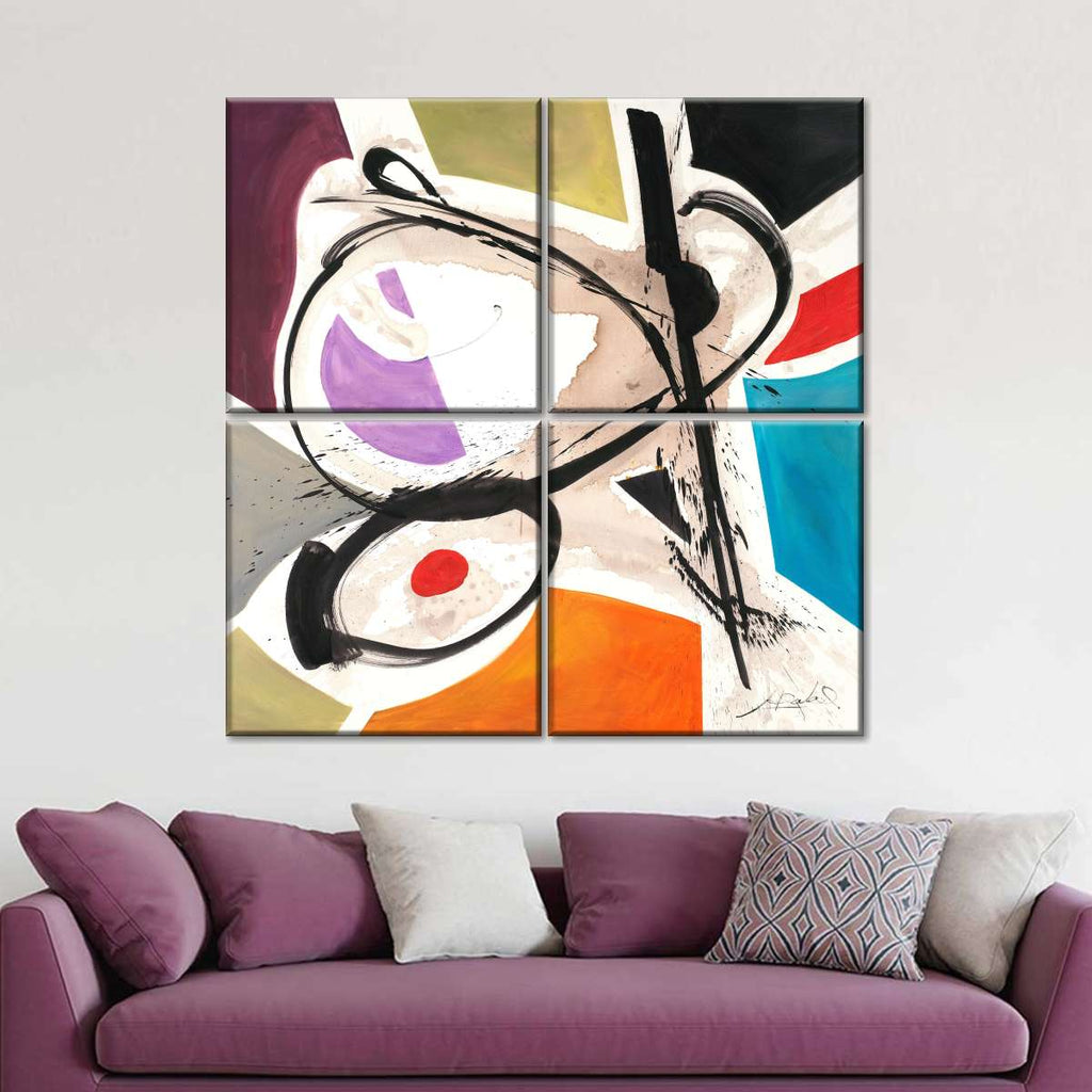 Curled Figures Wall Art | Painting | by Alfred Gockel