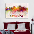 Atlanta Skyline Colors Wall Art