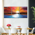 Sunburst Landscape Abstract Wall Art | Painting