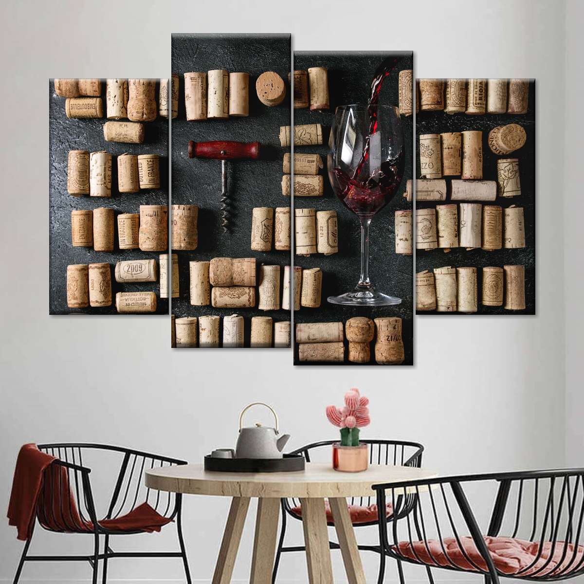 wine rack wall art