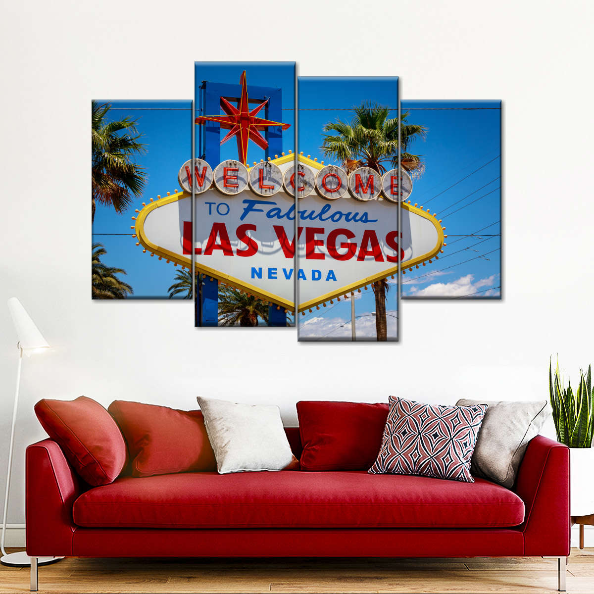 Iconic Las Vegas Sign | Large Solid-Faced Canvas Wall Art Print | Great Big Canvas