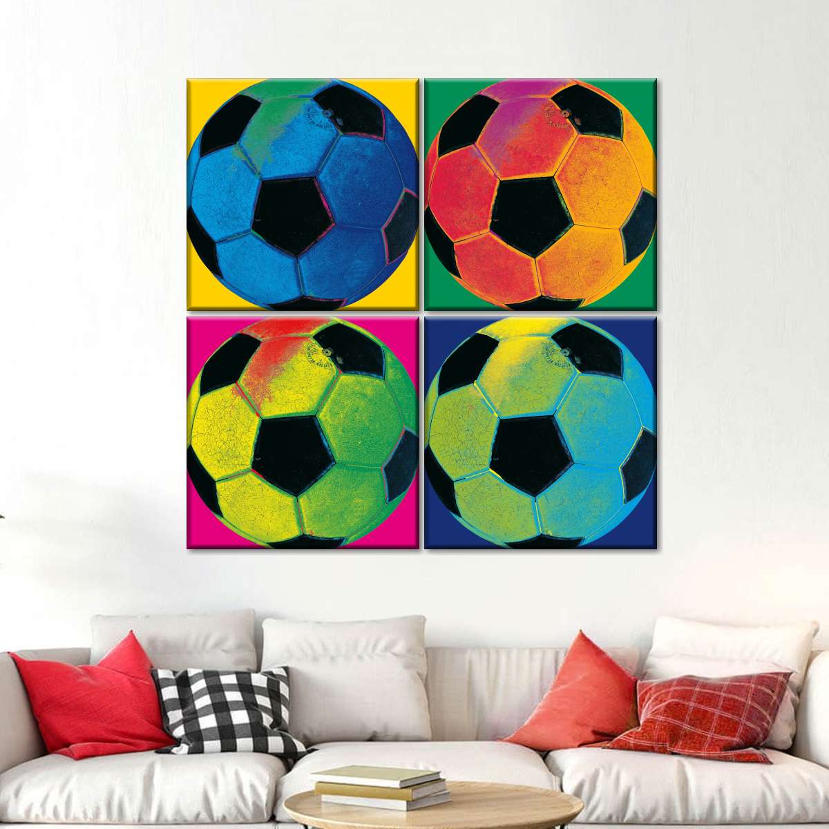 abstract soccer art