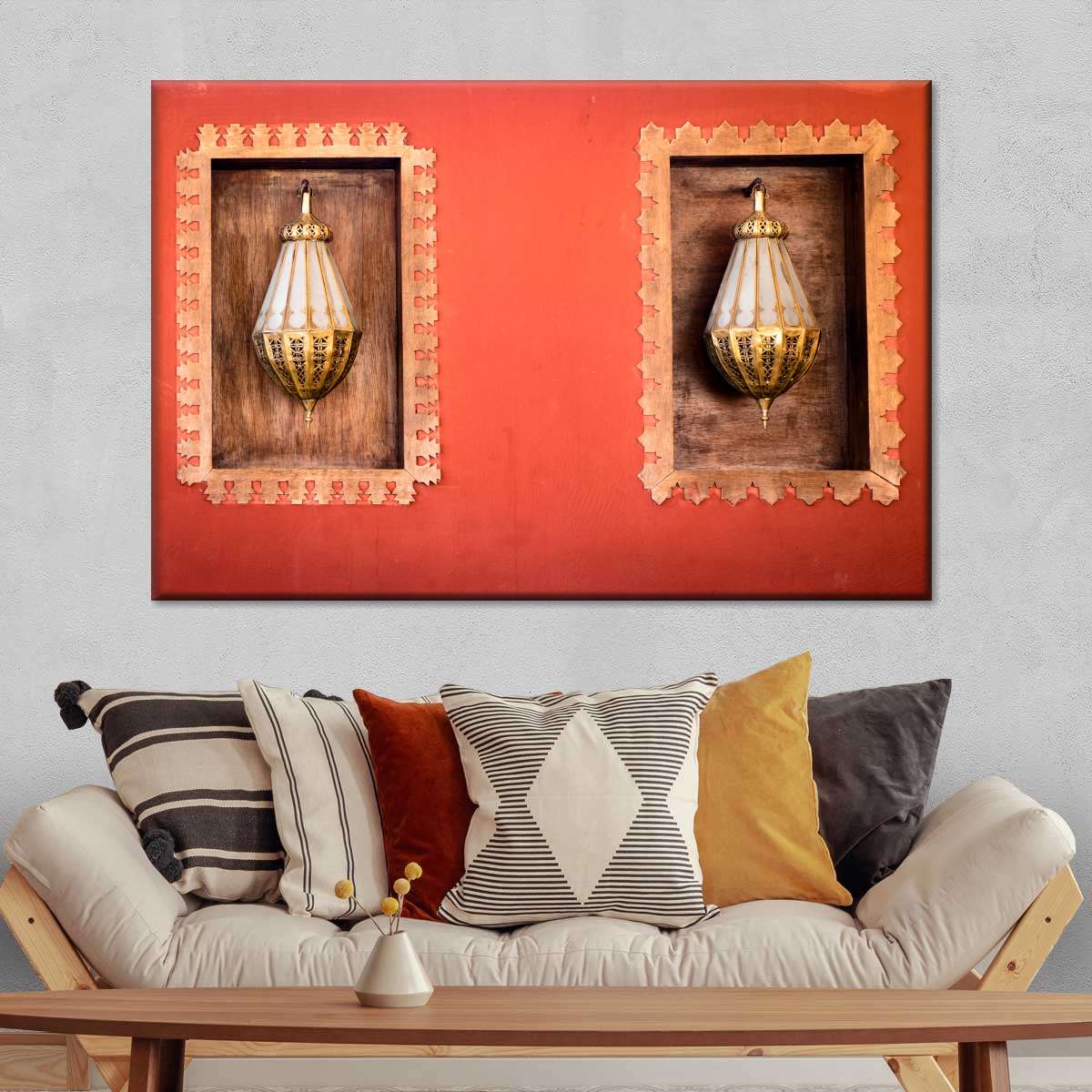 Moroccan Wall Lamps Multi Panel Canvas Wall Art