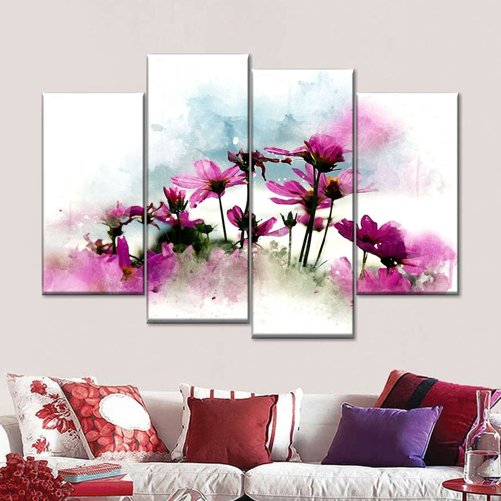Watercolor Abstract Flower Wall Art | Watercolor