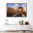 Famous brooklyn bridge ny framed canvas Wall Art Pictures