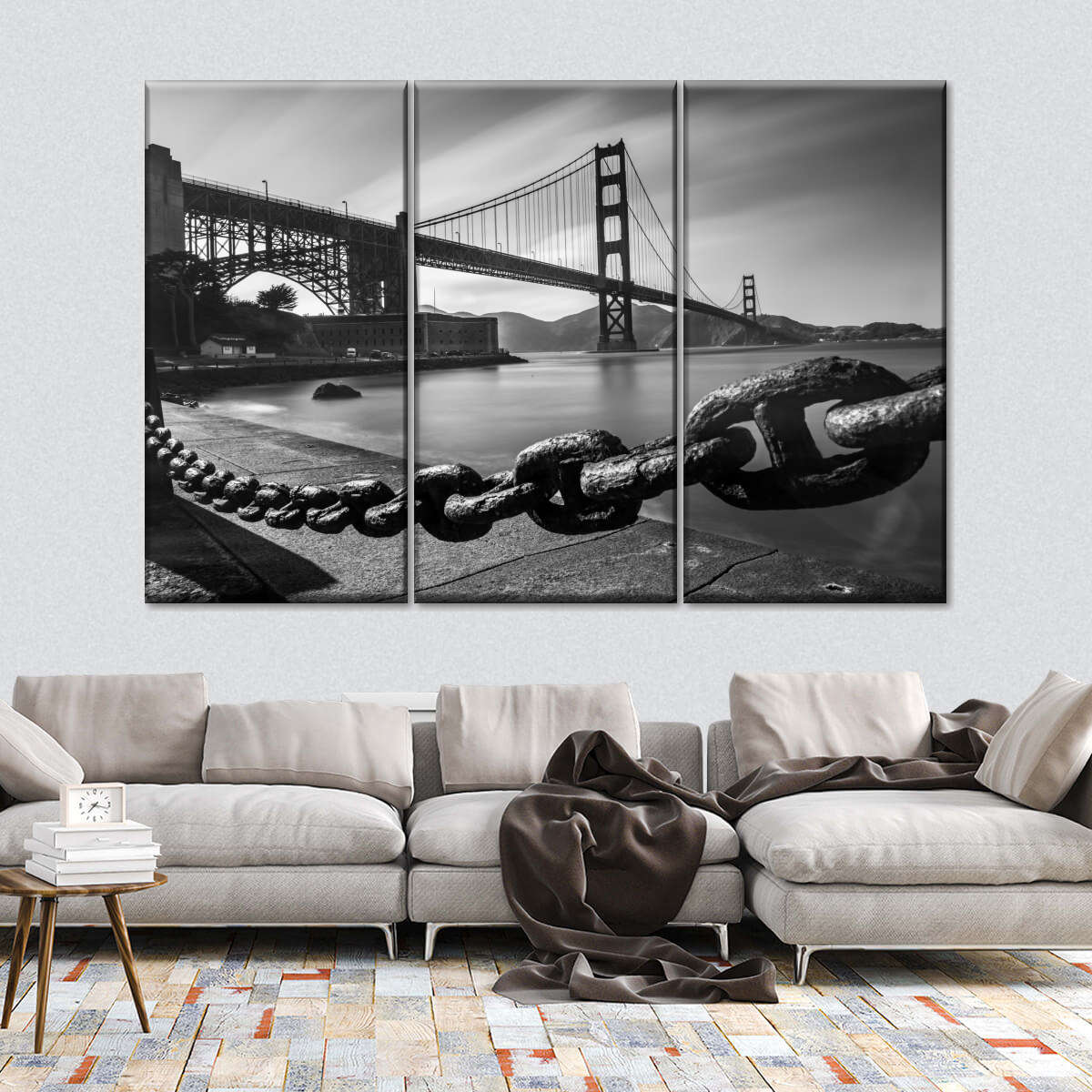 Golden Gate Monochrome Wall Art: Canvas Prints, Art Prints & Framed Canvas