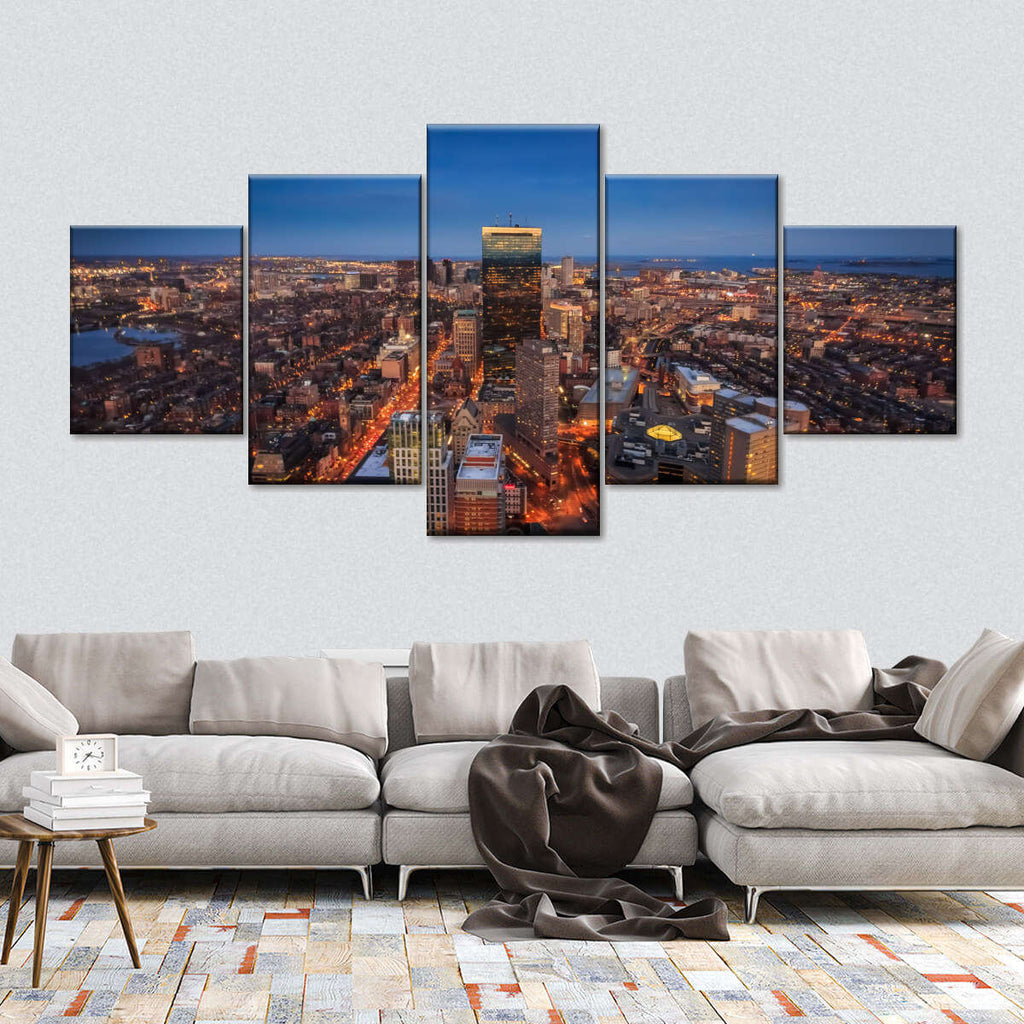 Boston Skyline At Sunset Wall Art | Photography