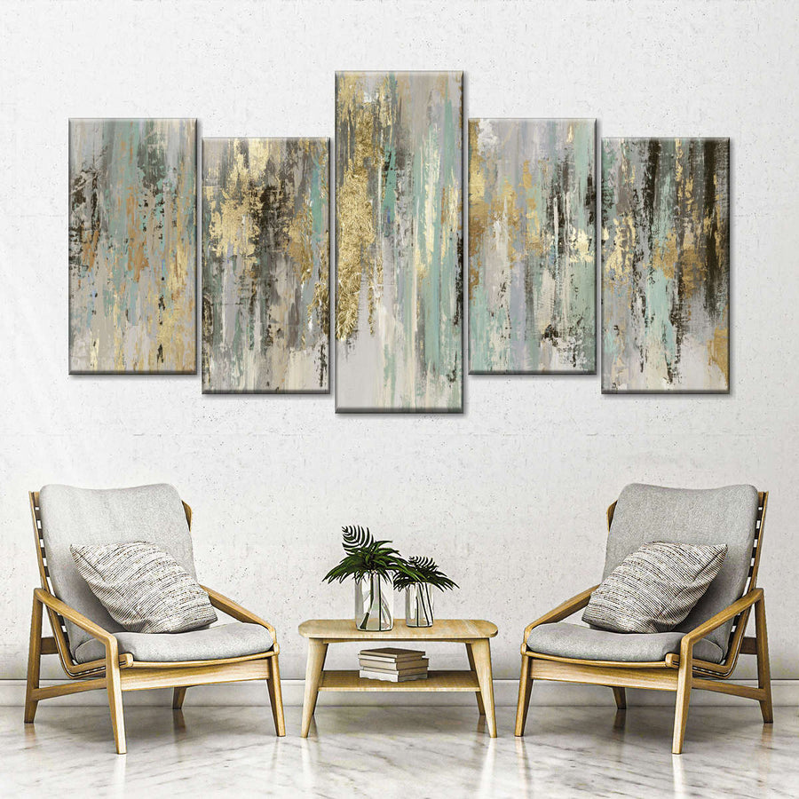 Dripping Gold Wall Art | Painting | by Tom Reeves
