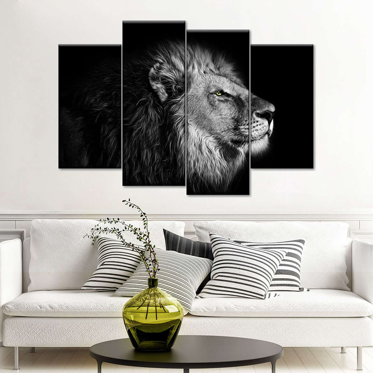 Mysterious Lion Head Wall Art | Photography