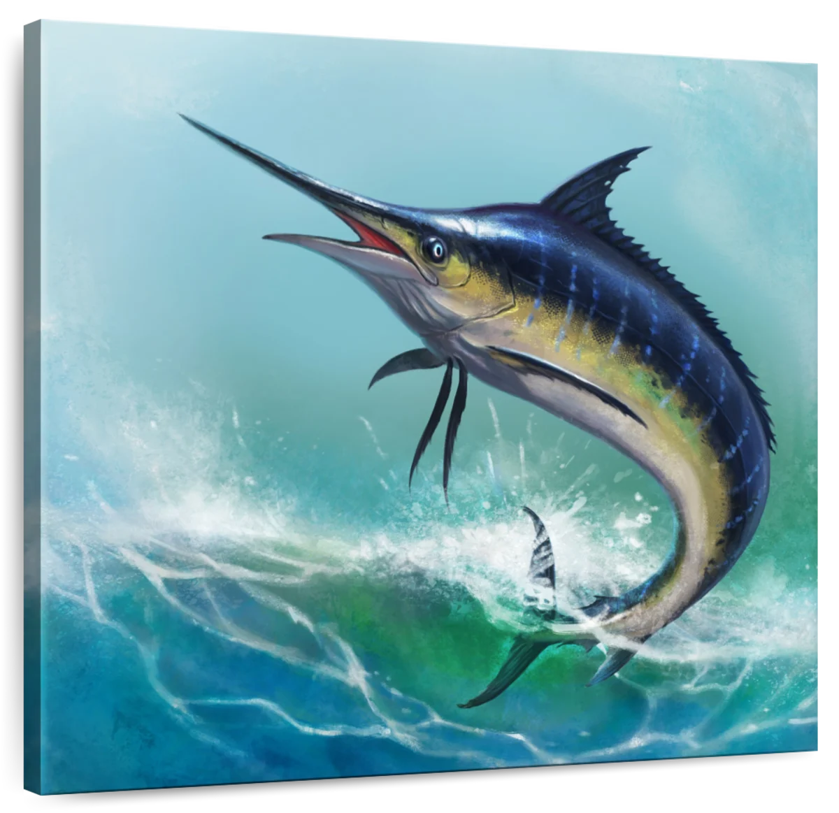 A Striped Marlin Bites A Large Lure In Mexican Waters Wall Art, Canvas  Prints, Framed Prints, Wall Peels