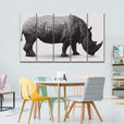 Polygon Rhino Wall Art