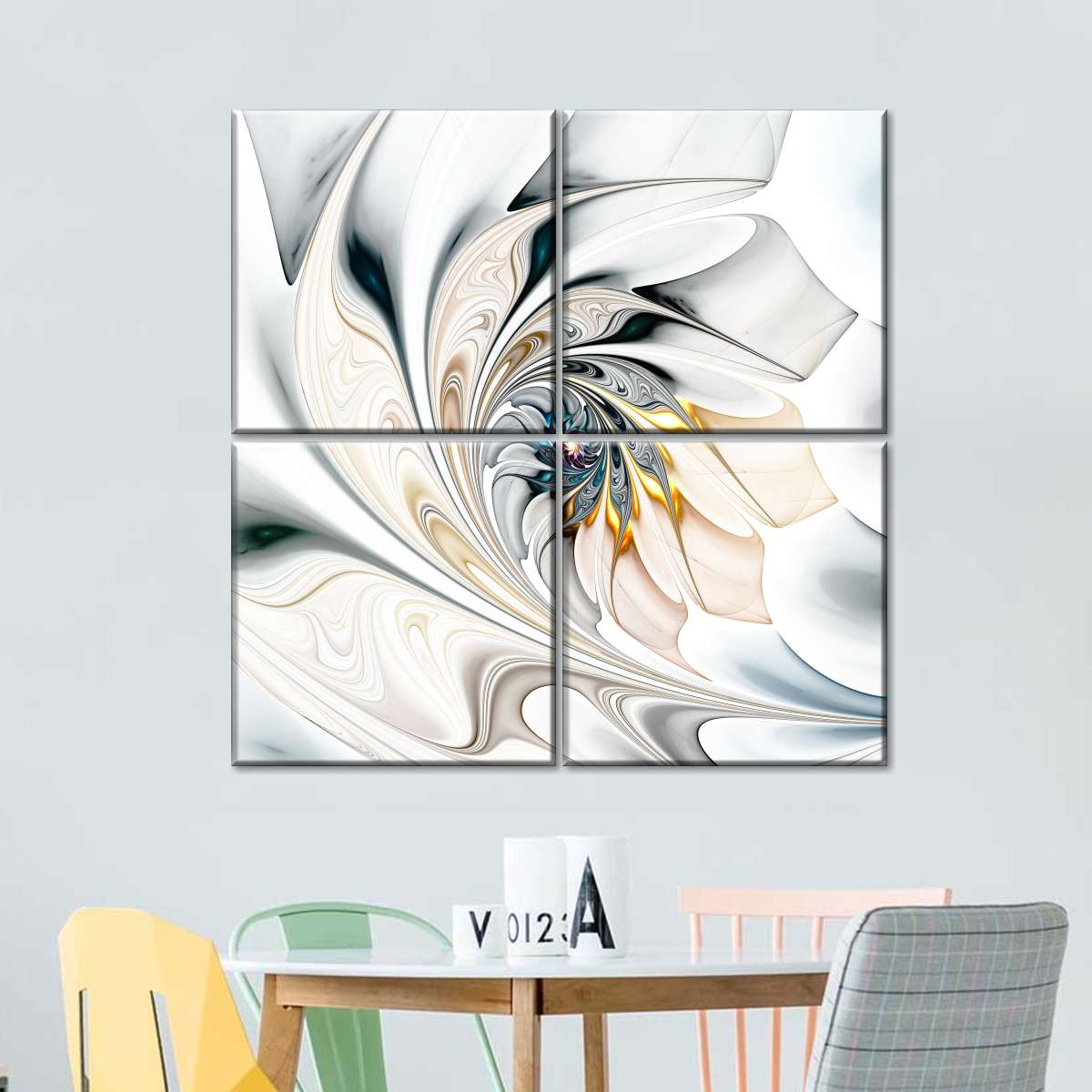 Abstract White Flower Wall Art: Canvas Prints, Art Prints & Framed Canvas