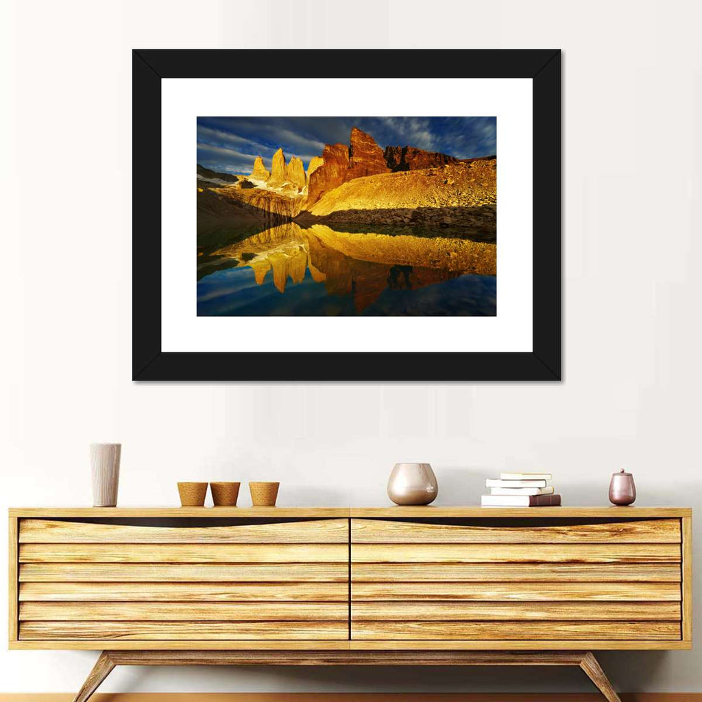 Golden Torres Del Paine Wall Art | Photography