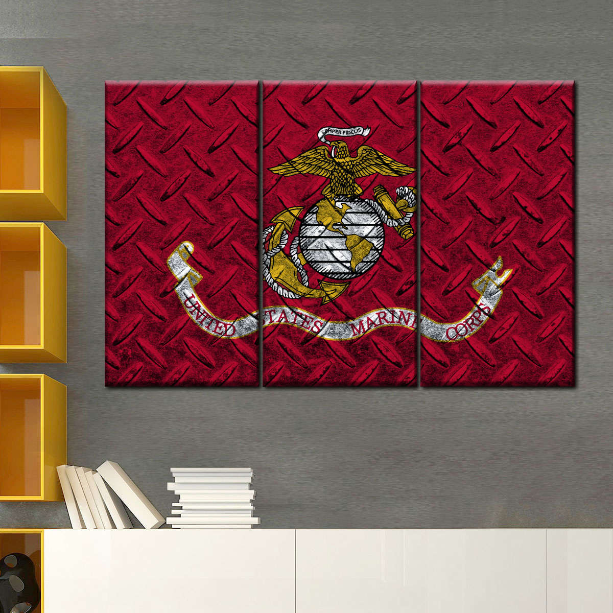 Usa Marine Corps Multi Panel Canvas Wall Art Elephantstock