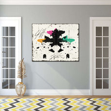 Inked Rorschach Test Wall Art Digital Art