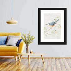 Nuthatch Vintage I Wall Art | Painting | by Danhui Nai