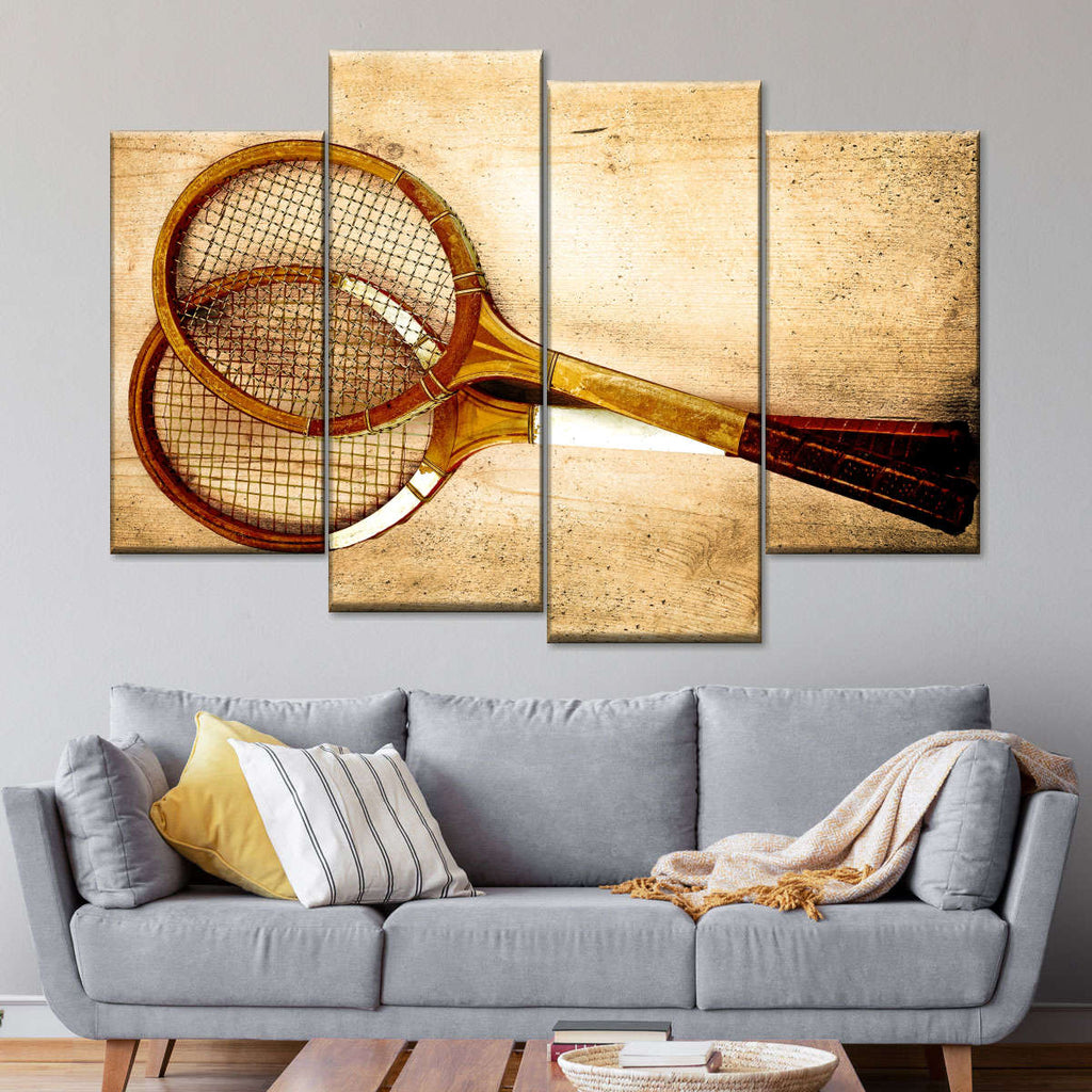 Antique Tennis Rackets Wall Art | Photography