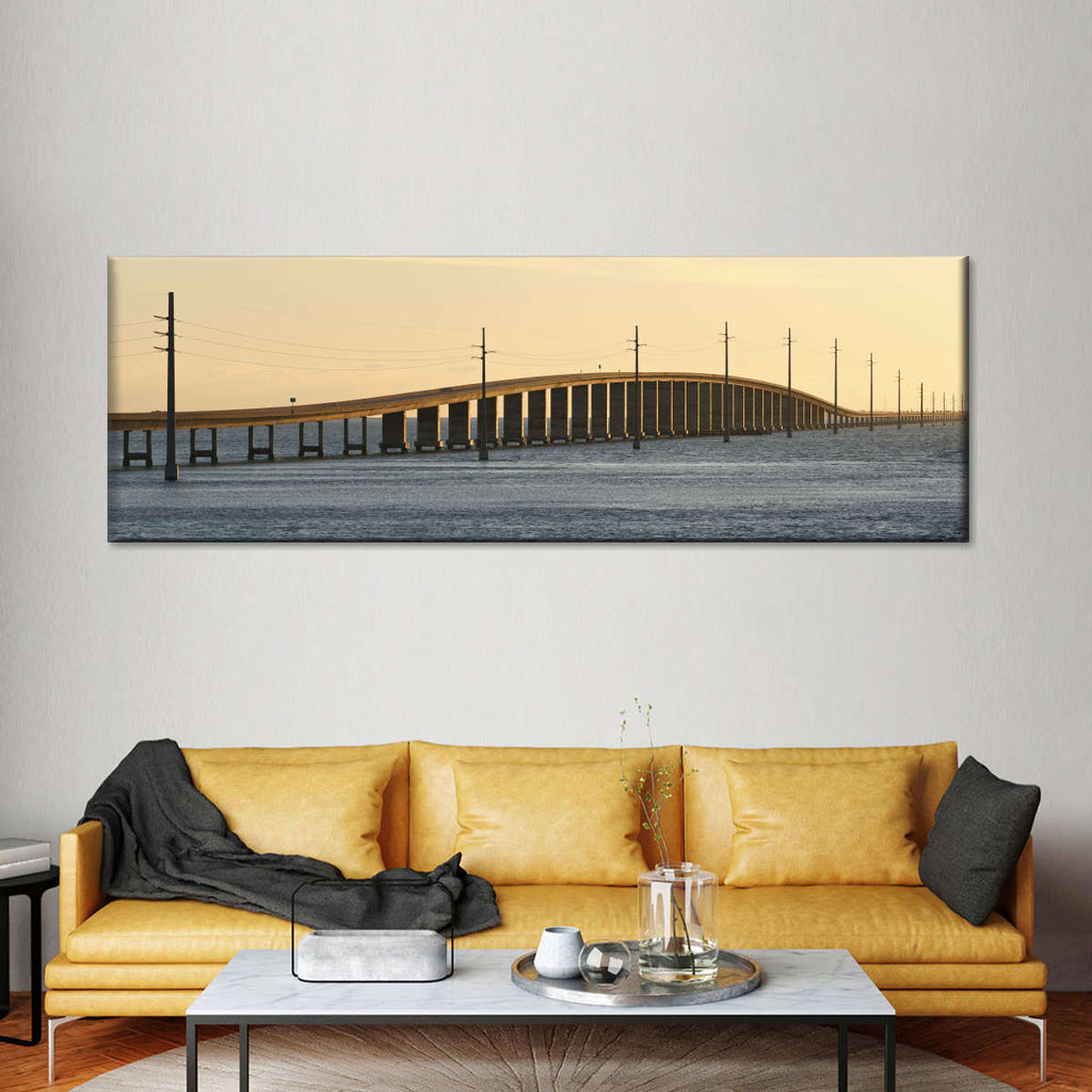 Florida Seven Mile Bridge Structure Wall Art | Photography