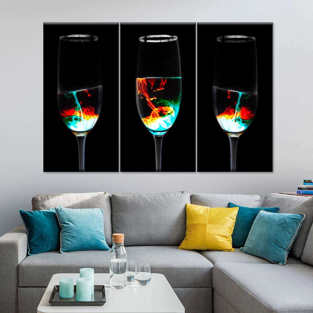 Glowing Drinks Wall Art | Photography