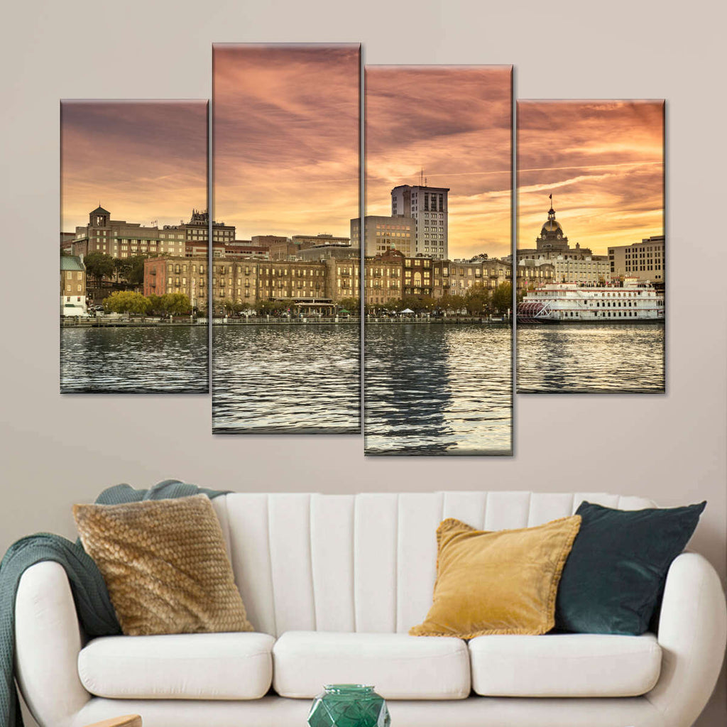 Savannah Dramatic Sunset Wall Art | Photography