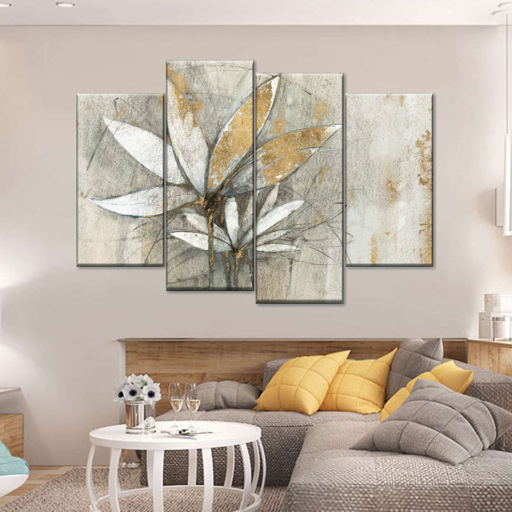 Golden Windflowers Wall Art | Painting | by Avery Tillmon