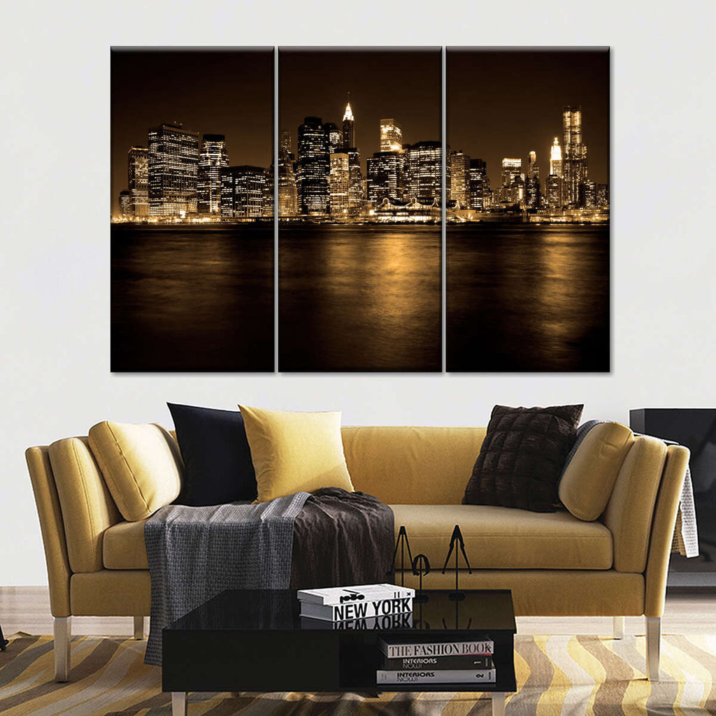 Manhattan Multi Panel Canvas Wall Art Elephantstock 6755