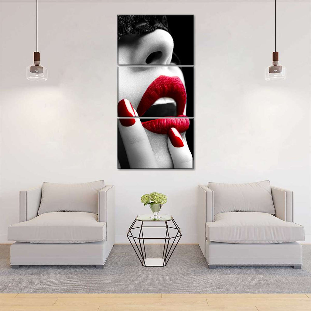 Red Lips Wall Art | Photography