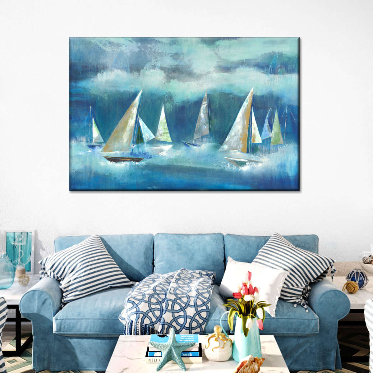 Wind Of The Sea Multi Panel Canvas Wall Art