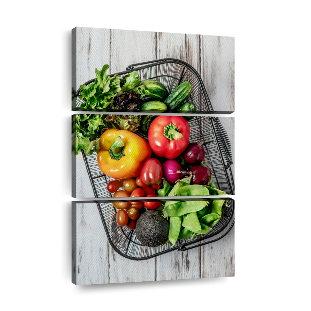 Basket Of Fruits And Vegetables Wall Art | Photography