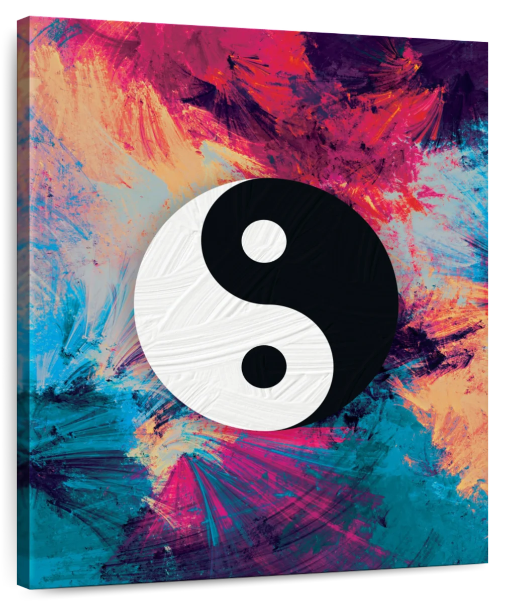 yin yang art abstract