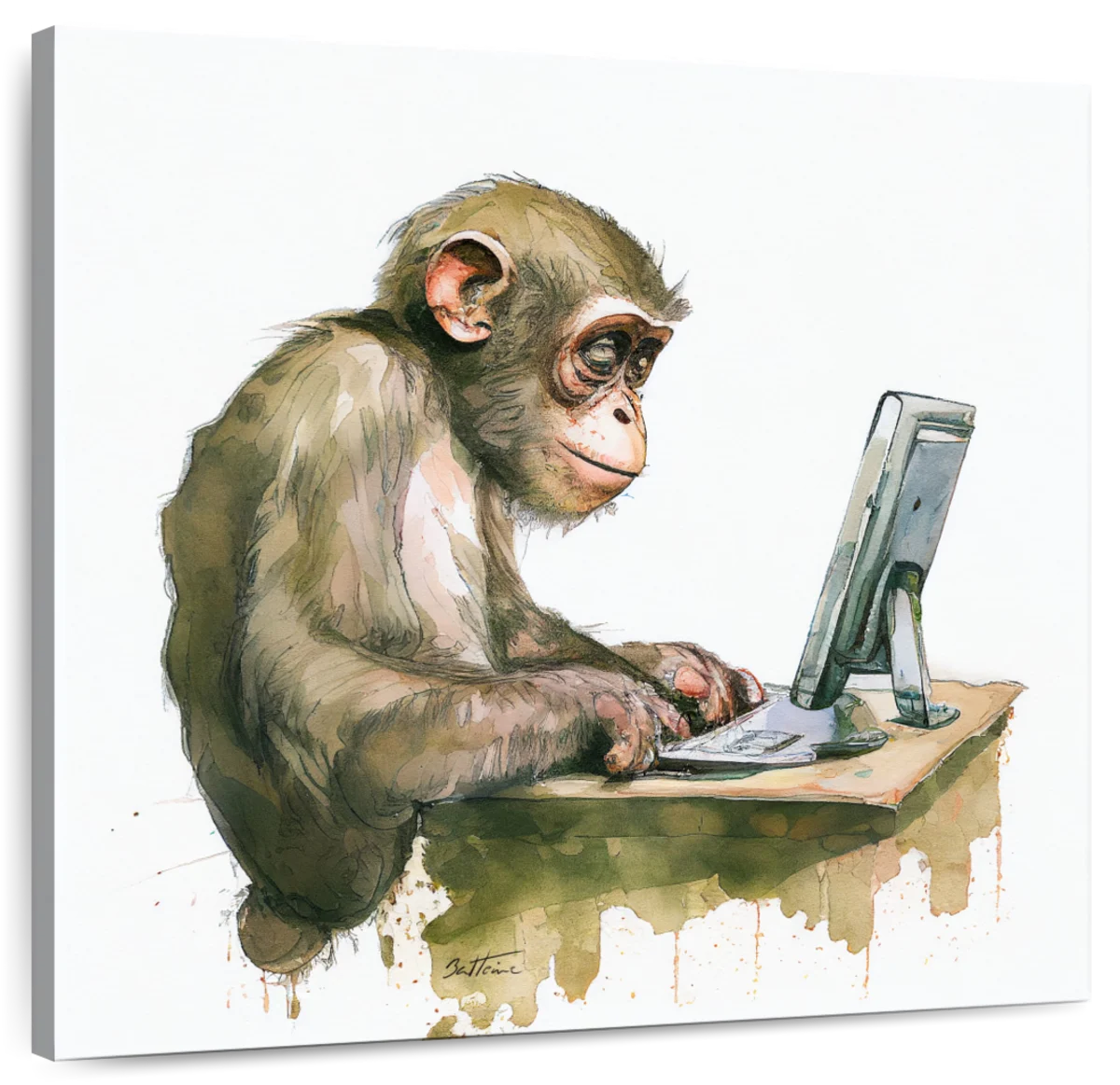 monkey computer png